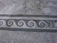 floor mosaic from Faun House dining room in Pompeii